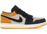Tênis Casual Jordan 1 Low University Gold Black