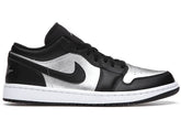 Tênis Casual Jordan 1 Low Black Metallic Silver