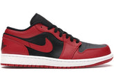 Tênis Casual Jordan 1 Low Bred Toe Red