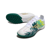 Chuteira Society TF Adidas F50 Elite Branca e Verde
