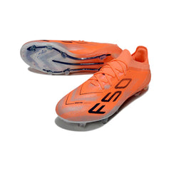 Chuteira Campo FG Adidas F50 Primeknit Elite Laranja e Preta