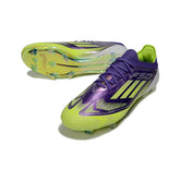 Chuteira Campo FG Adidas F50 Primeknit Elite Roxa e Verde