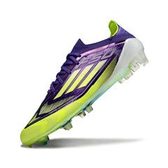 Chuteira Campo FG Adidas F50 Primeknit Elite Roxa e Verde