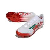 Chuteira Campo FG Adidas F50 Primeknit Elite Branca e Vermelha