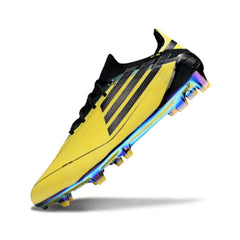 Chuteira Campo FG Adidas F50 Primeknit Elite Amarela e Preta