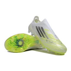 Chuteira Campo FG Adidas F50 Elite Sparkfusion Sem Cadarço Pack Born For Goals Infantil