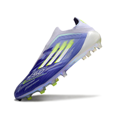 Chuteira Campo FG Adidas F50 Sparkfusion Sem Cadarço Elite Pack Radiant Blaze Infantil