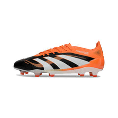 Chuteira Campo FG Adidas Predator 25 Elite Preta e Laranja