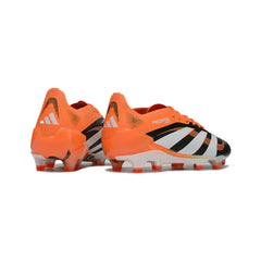 Chuteira Campo FG Adidas Predator 25 Elite Preta e Laranja
