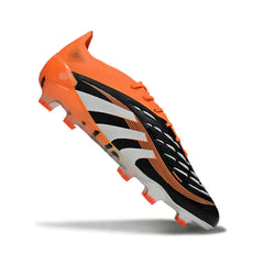 Chuteira Campo FG Adidas Predator 25 Elite Preta e Laranja