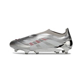 Chuteira Campo FG Adidas Predator 25 Elite Sem Cadarço Chrome