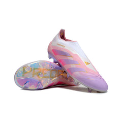 Chuteira Campo FG Adidas Predator 25 Elite Sem Cadarço Lamine Yamal Pack Infantil