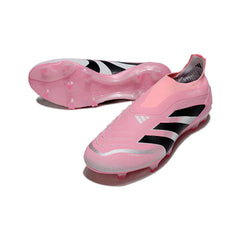 Chuteira Campo FG Adidas Predator 25 Elite Sem Cadarço Pack Rosa David Beckham