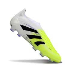 Chuteira Campo FG Adidas Predator 25 Elite Sem Cadarço Pack Radiant Blaze