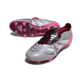 Chuteira Campo FG Adidas Predator 25 Elite Com Língua Cinza Pack Jude Bellingham