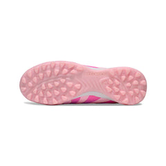 Chuteira Society TF Adidas Predator 25 Elite Com Língua Lamine Yamal Rosa Turf Infantil