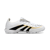 Chuteira Society TF Adidas Predator 25 Com Língua League Branca Infantil