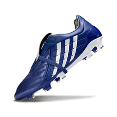 Chuteira Campo FG Adidas Predator Accelerator Elite Azul e Branca