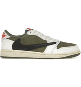 Tênis Jordan 1 Retro Low OG SP Travis Scott Medium Olive