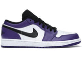 Tênis Casual Jordan 1 Low Court Purple White
