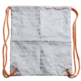 Mochila para Chuteira Nike Prateado e Laranja