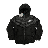 Jaqueta Puffer Nike Preta e Cinza