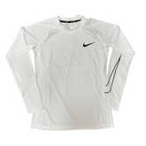 Camiseta de Manga Longa Nike Branca