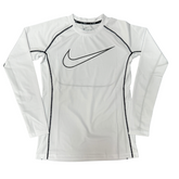 Camiseta de Manga Longa Nike Branca