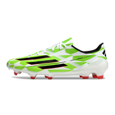Chuteira Campo FG Adidas F50 Adizero Branca e Verde