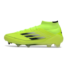 Chuteira Campo FG Adidas F50 Elite Cano Médio Verde e Preta