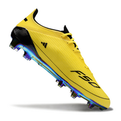 Chuteira Campo FG Adidas F50 Adizero Amarela e Preta