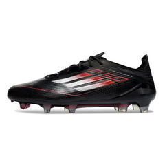 Chuteira Campo FG Adidas F50 Elite Preta, Branca e Vermelha
