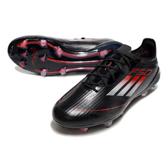 Chuteira Campo FG Adidas F50 Elite Preta, Branca e Vermelha