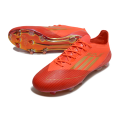 Chuteira Campo FG Adidas F50 Elite Vermelha e Amarela