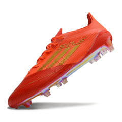 Chuteira Campo FG Adidas F50 Elite Vermelha e Amarela