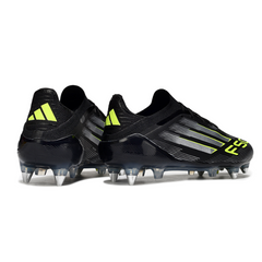 Chuteira Campo Molhado SG Adidas F50 Primeknit Elite Preta, Branca e Verde