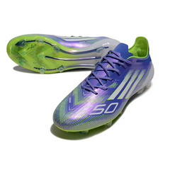 Chuteira Campo FG Adidas F50 Elite Light Roxa e Verde