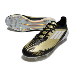 Chuteira Campo Molhado SG Adidas F50 Elite Pack Triumph Gold