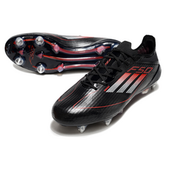 Chuteira Campo Molhado SG Adidas F50 Elite Preta, Branca e Vermelha