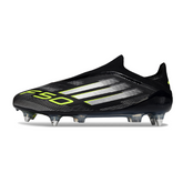 Chuteira Campo Molhado SG Adidas F50 Elite Sem Cadarço Preta, Branca e Verde
