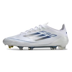 Chuteira Campo FG Adidas F50 Elite Branca e Azul