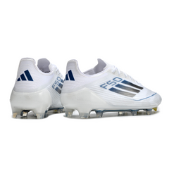 Chuteira Campo FG Adidas F50 Elite Branca e Azul