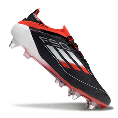 Chuteira Campo Molhado SG Adidas F50 Primeknit Elite Preta, Branca e Vermelha
