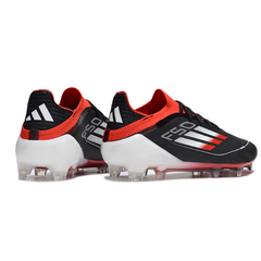 Chuteira Campo FG Adidas F50 Primeknit Elite Preta, Branca e Vermelha