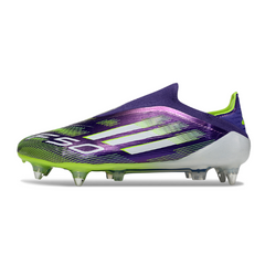 Chuteira Campo Molhado SG Adidas F50 Elite Sem Cadarço Pack New Season Preta e Branca