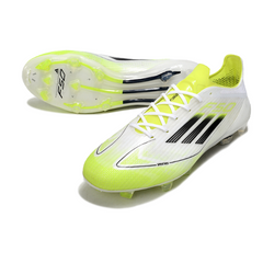 Chuteira Campo FG Adidas F50 Elite Branca, Verde e Preta