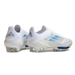 Chuteira Campo FG Adidas F50+ Elite Branca e Azul