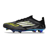 Chuteira Campo FG Adidas F50+ Elite Preta, Branca e Verde