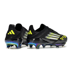 Chuteira Campo FG Adidas F50+ Elite Preta, Branca e Verde