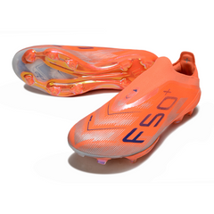 Chuteira Campo FG Adidas F50+ Elite Sem Cadarço Laranja